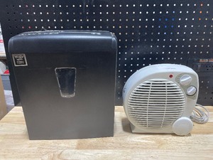 Fan Forced Electric Heater and Paper Shredder