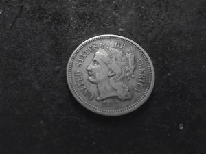 lot 10 image: 1868 3 Cent Piece