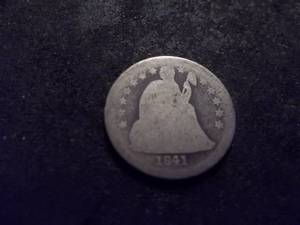 lot 15 image: 1841 Seated Dime