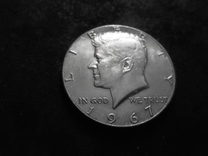 lot 30 image: 1967 Kennedy Silver Half Dollar