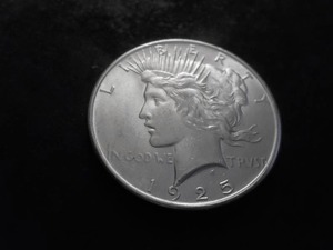 lot 46 image: 1925 Peace Silver Dollar