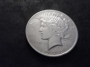 lot 49 image: 1926 D Peace Silver Dollar