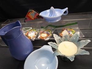 Pitcher, Nappy, Reamer - Blue