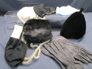 Vintage Muff, Glove, Hats