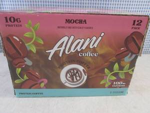 lot 263 image: (C-2) 12-Pack Alani Mocha Protein Coffee 12oz Past Date