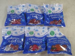 lot 281 image: (B-1) 6 Bags of Gummi Candy Best by April 2025