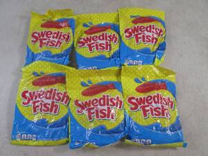 lot 282 image: (B-1) 6 Bags Swedish Fish Candy Best by Aug 2024