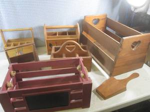 lot 21 image: (BSB) Wood Boxes  Baskets...