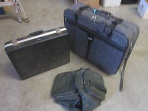 lot 31 image: (EW3) Suit Case, Black Case and Duffle Bag