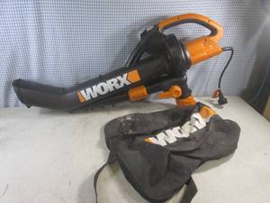 lot 73 image: (RM1) Worx WG500 Electric Blower...