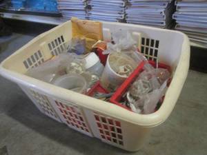 lot 78 image: (A-3) Assortment of Misc Hardware, Screws Etc in Basket