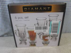 lot 104 image: (BSB) Diamant 6pc Crystal Clear Glass Set