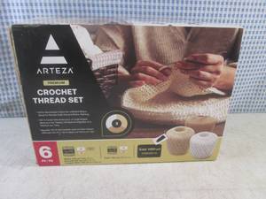 lot 106 image: (BS) Arteza Premium 6pc Crochet Thread Set
