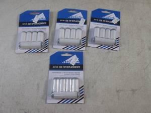 lot 113 image: (EC1) 4) 6pc Packs of Mizerak Slip-On Cue Tip Replcements