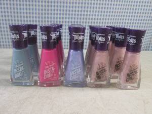 lot 115 image: (BSB) 19 Assorted Dreamworks Trolls Sally Hanson Insta-Dri Nail Color - 4 Colors