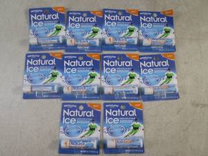 lot 145 image: (B-1) 10 Natural Ice Medicated Lip Balm