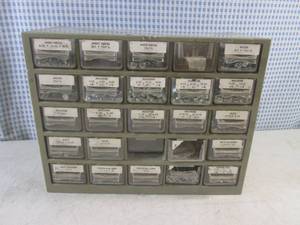 lot 178 image: (A-2) 25-Drawer Plastic Organizer with Contents