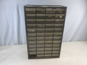 lot 180 image: (F-2) Craftsman 48-Drawer Plastic Organizer with Contents - Missing 1 Drawer