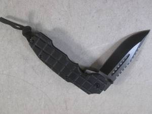 lot 201 image: (CNTR) Spring Assist Folding Knife with Belt Clip - 5 Closed  8 58 Open - New In Box