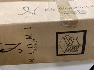 lot 4 image: Naomi Home eily wooden Table in Espresso Customer Returns See Pictures