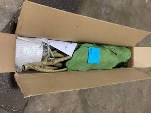 lot 50 image: StyleWell 4ft Faux Fiddle Leaf Fig Tree in White Pot    Customer Returns See Pictures