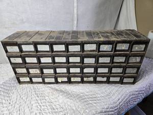 lot 399 image: 36 Box Small Parts, Fasteners Storage Drawers - They Can Come Apart and Re-Arranged