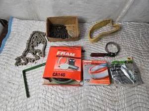 lot 465 image: Fram Filter, Oil Wrench, Chain