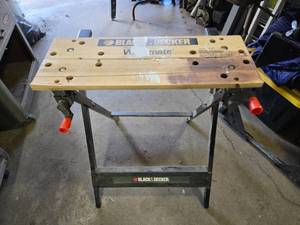 lot 345 image: Black and Decker Workmate Folding Table