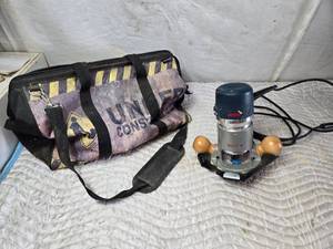 lot 260 image: Bosch Router with Bag - May be compatible with Lot 226