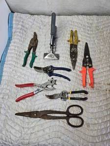 lot 231 image: Tin Snips, Pruner, Leather Punch and More