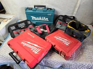lot 225 image: Milwaukee, Makita Empty Tool Boxes
