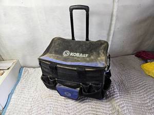 lot 219 image: Kobalt Rolling Soft Side Tool Box  Tote  Carrier