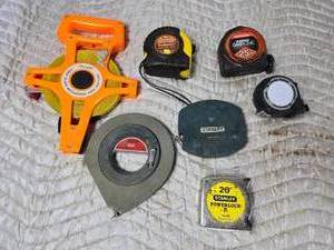 lot 207 image: Lot of Different Length Tape Measuers