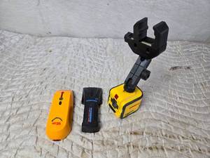 lot 196 image: Stanley Cubix Red Beam Cross Line Laser Level (Works), Stud Finders