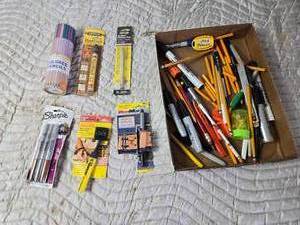 lot 184 image: Lot of a Variety of Pencils, Markers, Sharpeners