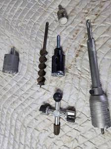 lot 180 image: Concrete  Tile Hole Saws, Drill Bit and Other