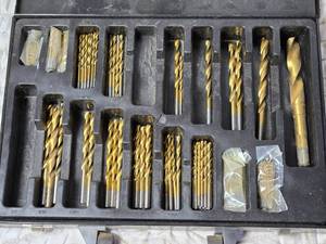 lot 161 image: Partial Titanium Coated Drill Bit Set