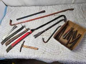 lot 137 image: Pry Bars, Crow Bars, Chisels, Punches