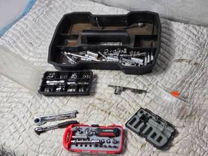 lot 113 image: Large Lot of 14 Drive Sockets and Ratchets
