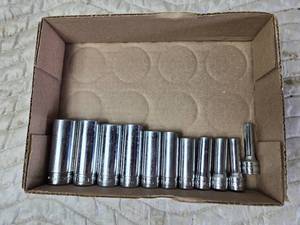 lot 107 image: Snap-On Deep SAE Sockets