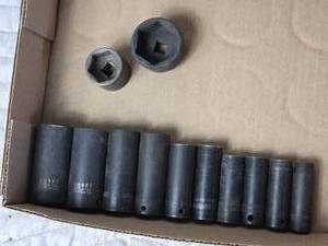 lot 67 image: Snap-On 38 Drive Impact Sockets