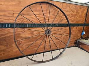 lot 472 image: Large Steel Wheel Just Under 54
