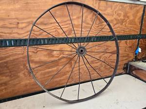 lot 473 image: Large Steel Wheel Just Under 54