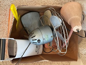 Fan, Light, Can Crusher