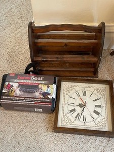 Magazine Rack, Clock, Heated Seat Cushion