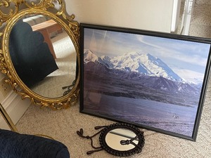 Wall Mirror and Picture