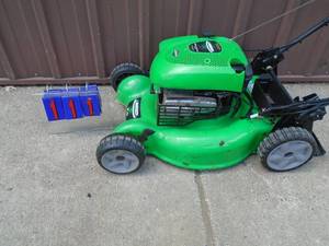 Lawn Boy self propelled 20 mower. Good used condition. Electric start works but no key or battery. As shown.
