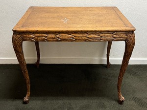 lot 63 image: Vintage Wooden Accent Table
