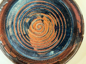 lot 120 image: Vintage Ken Olson Pottery Platter Bowl