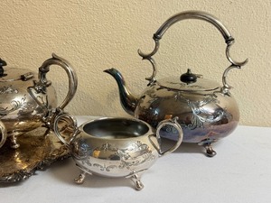 lot 93 image: Vintage Silver Plated Tea Service